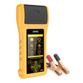Autool BT760 vehicle battery tester with colour screen, test clips, and printed diagnostic receipt.