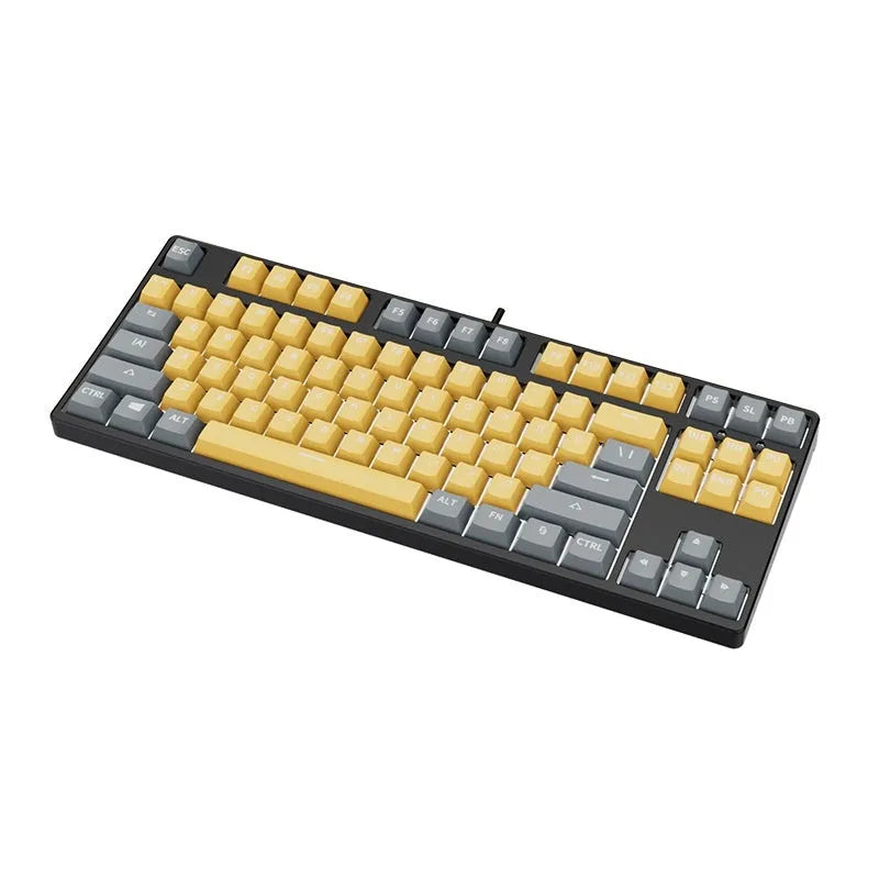 87-key mechanical keyboard with two-tone colour options and hot-plug switch capability