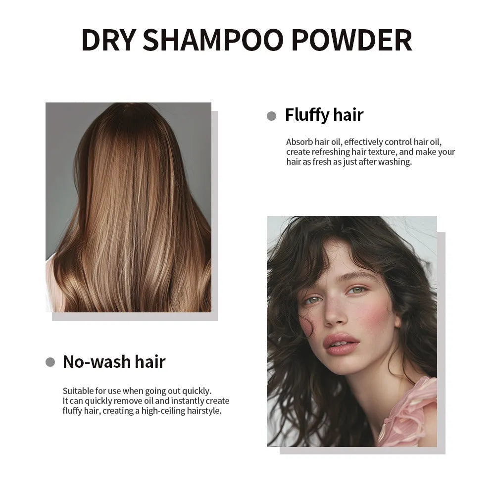 Disposable 5g hair dry cleaning booster powder sachet with mirror headband applicator