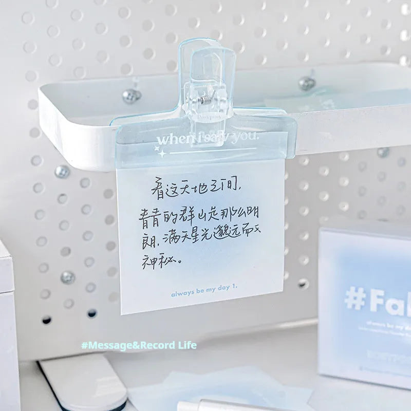 70 x 70mm multifunctional notepad with gradient parchment paper sheets in paper brick shape