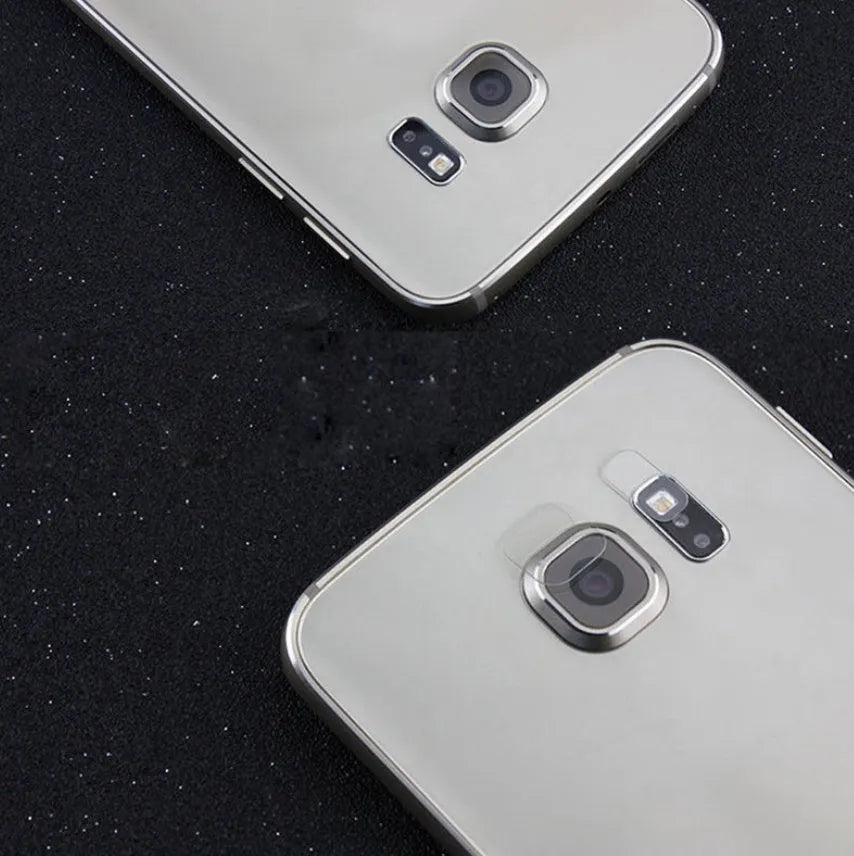 Tempered glass rear camera lens protection film for Samsung Galaxy S7 Edge and S8 smartphones