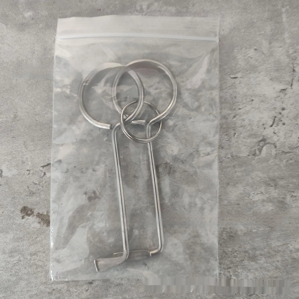 Two alloy wrench tools side by side showing portable universal design for household repairs
