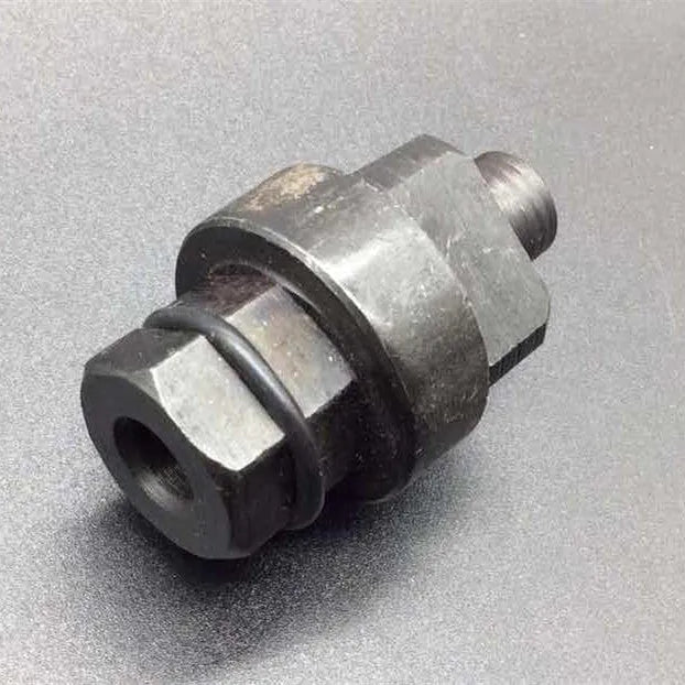 Aodi T40058 crankshaft rotating sleeve timing tool with adapter showing directional arrows and diameter variations