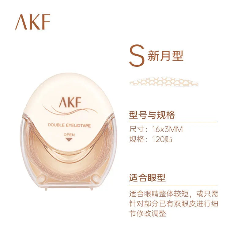 Roll of invisible lace double eyelid stickers in three colour options.