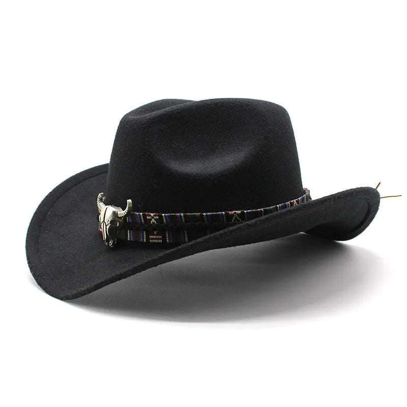 Polyester Western cowboy hat with a bell crown, shown in one of 14 available colours.