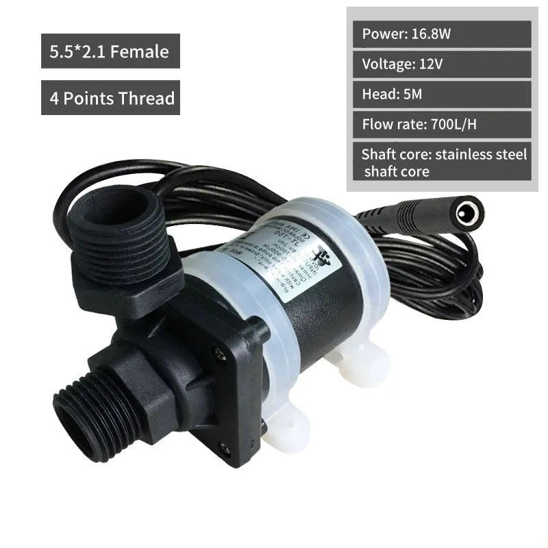 Jiatong JT-750 DC threaded water pump for solar and floor heating systems