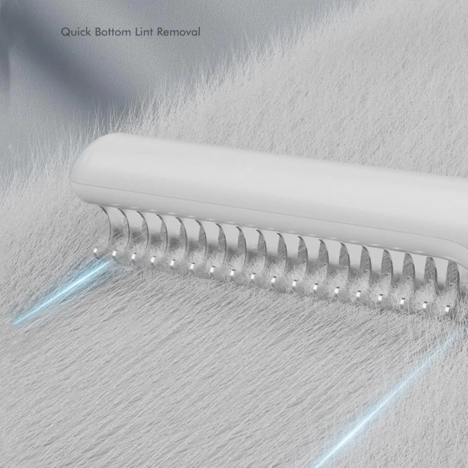 Stainless steel pet detangling comb with rake teeth on a pink handle for removing knots from dog hair.