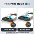 External USB 3.0 hard drive enclosure for 2.5-inch SATA SSDs with ABS plastic construction