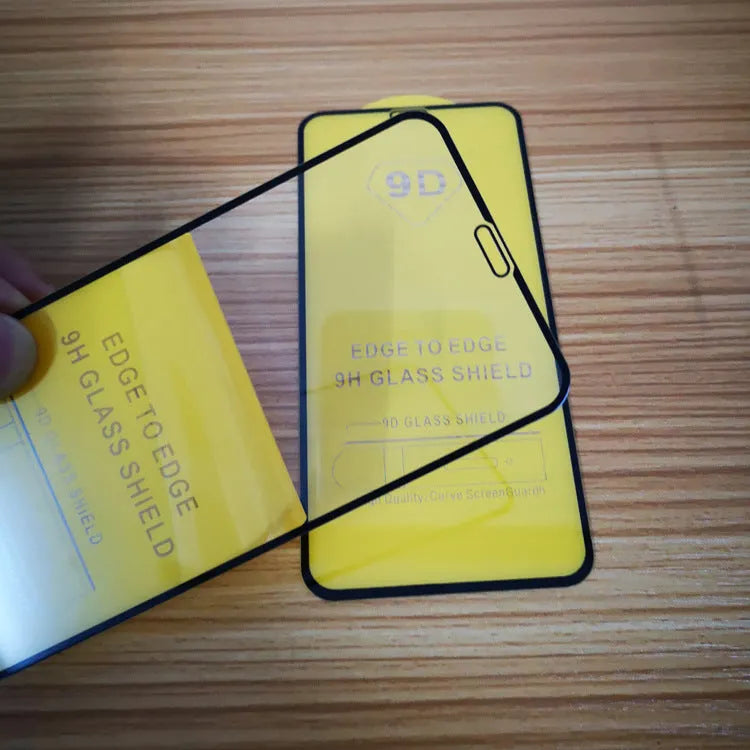 Black tempered glass screen protector for Xiaomi 10 Lite, 11 Lite and 11T Pro smartphones