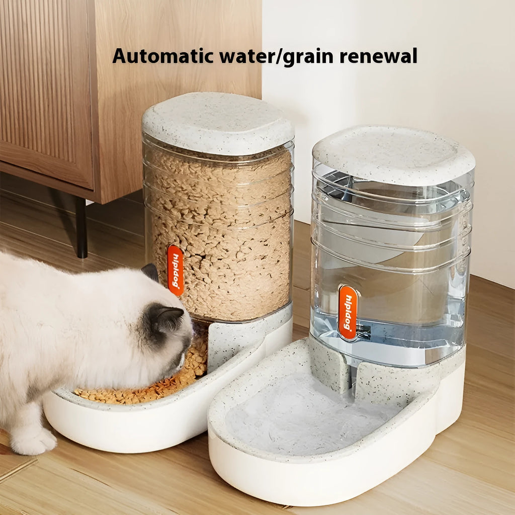 Automatic pet drinker with 3.8L capacity in blue, green, grey, or pink colour options