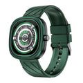 Bluetooth smart bracelet sports watch with TFT touch screen and silicone wristband in pink, black, or green colours
