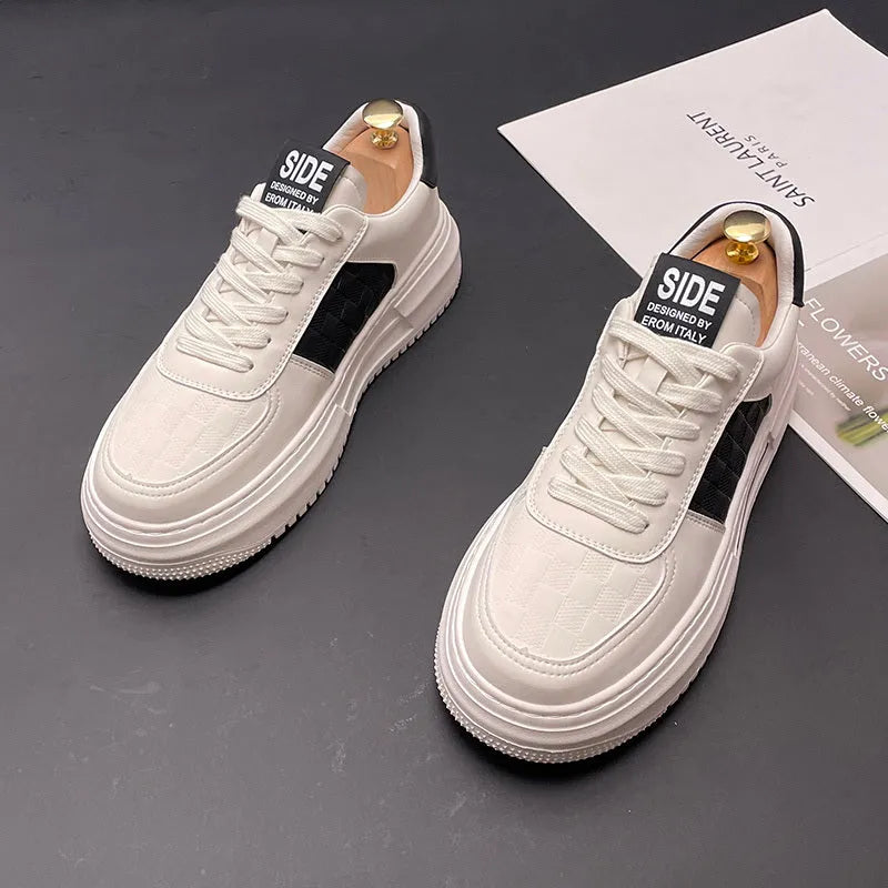 Unisex casual sports shoes in white green and white black colours with cloth upper and rubber foam sole