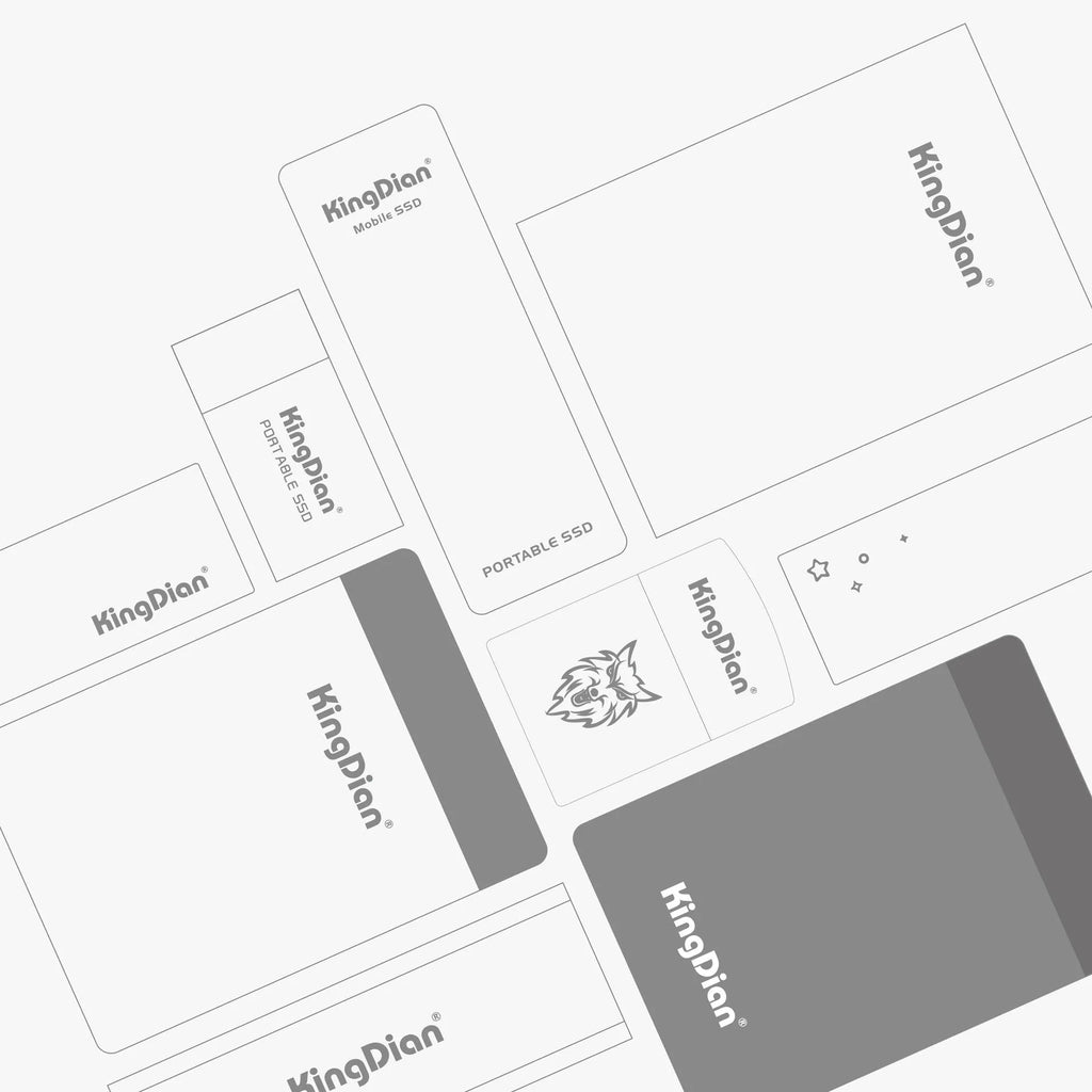Grey rectangular mobile SSD portable hard drive for direct phone connection.