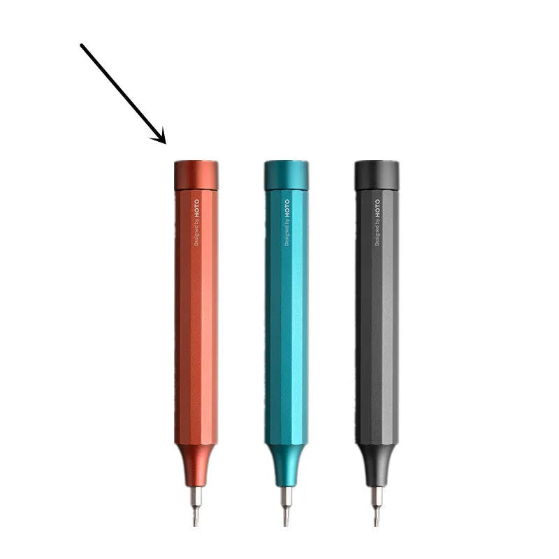 Green 24-in-1 precision screwdriver set with magnetic bit storage and multifaceted handle for electronics repair