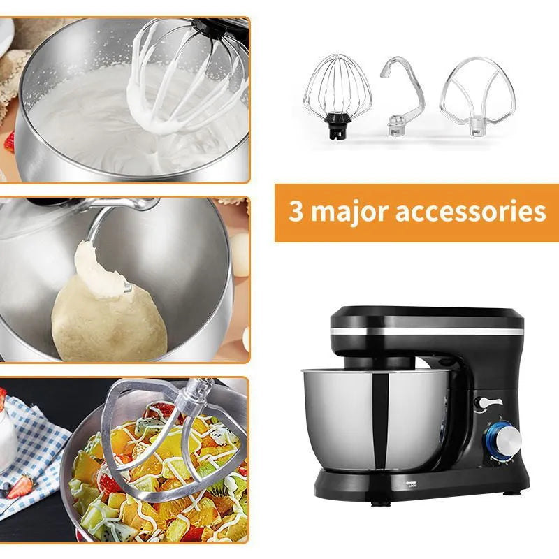 Chef's Cream Blender Stand Mixer Egg Beater 3 speed 501-1000W black desktop