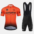 Short sleeve cycling jersey in quick-dry polyester fabric for summer riding