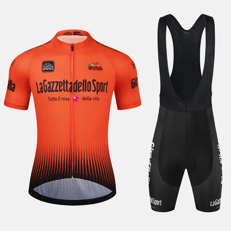Short sleeve cycling jersey in quick-dry polyester fabric for summer riding