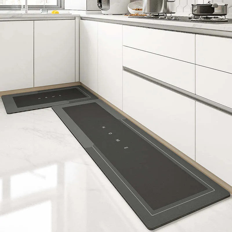 Blended fabric bathroom floor mat in oval and rectangle styles showing Lake Baikal colour options