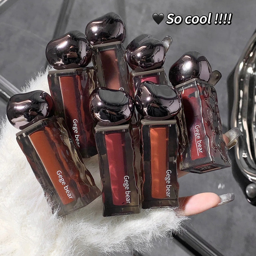 Glacier Lava Lip Lacquer in seven colour options with water-light mirror finish