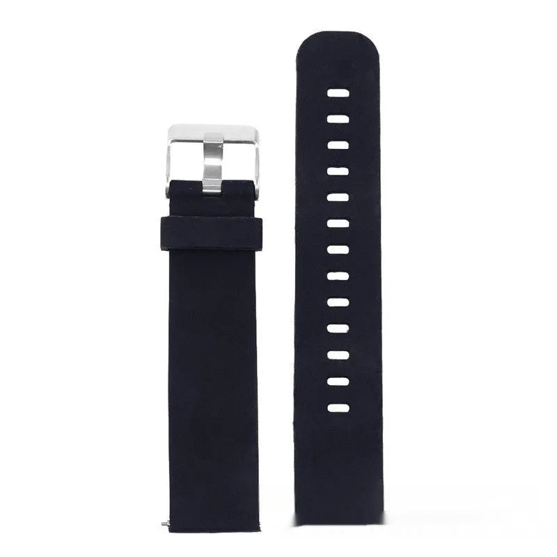 Jiaming Forerunner 245 silicone sports strap in seven colour options showing straight buckle