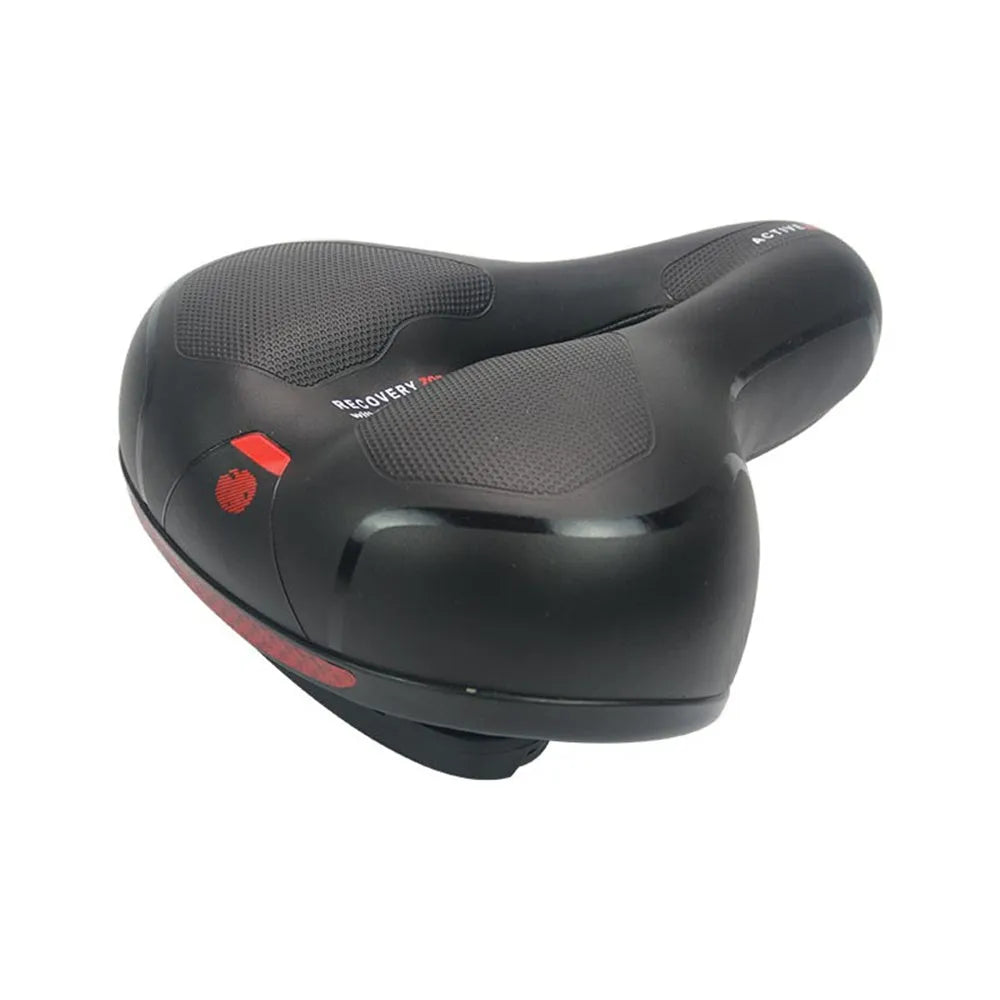 Thickened silicone bicycle saddle cushion with waterproof cover and maintenance tools