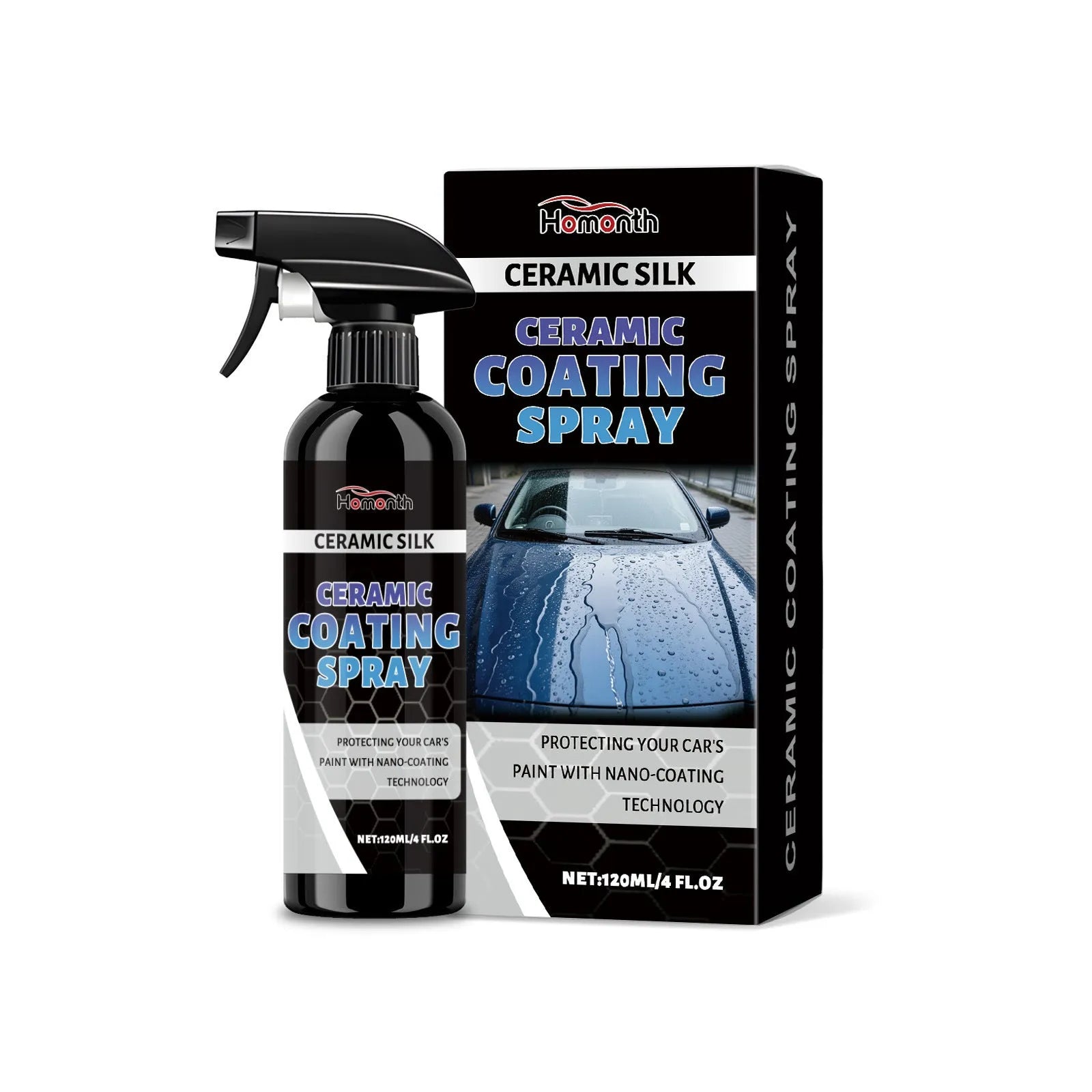 120ml ceramic coating spray bottle with protective agent formula