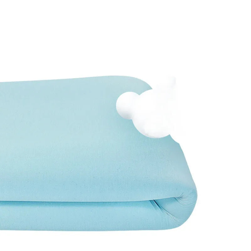 Gel memory cotton thin tatami mattress showing regenerated cellulose fibre fabric with artificial latex core in multiple thickness options
