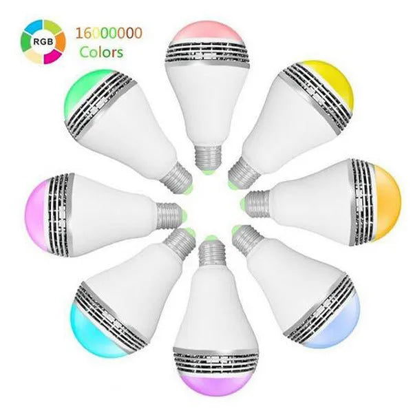 Creative Home Smart Bluetooth Speaker LED Light Bulb E27 fitting with RGB colours
