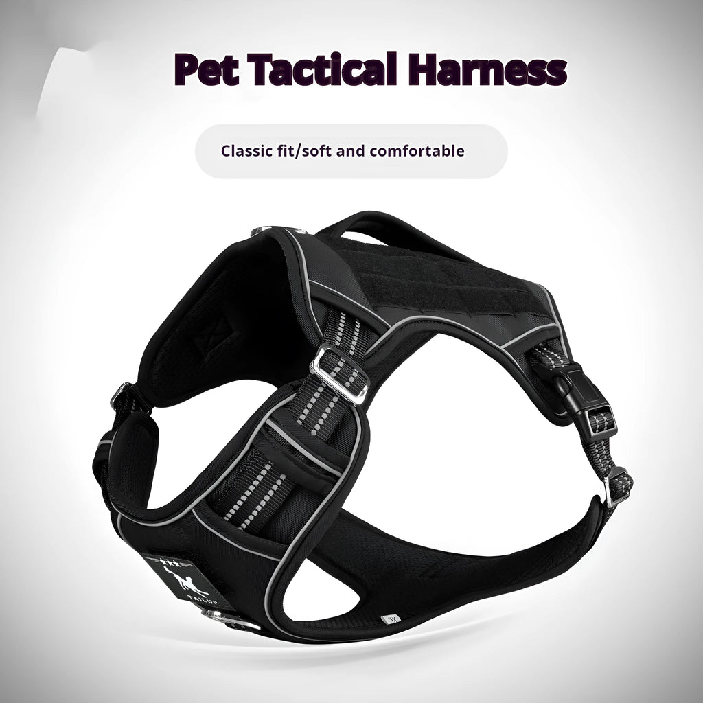Tactical chest strap harness for search and rescue patrol working dogs in Oxford cloth