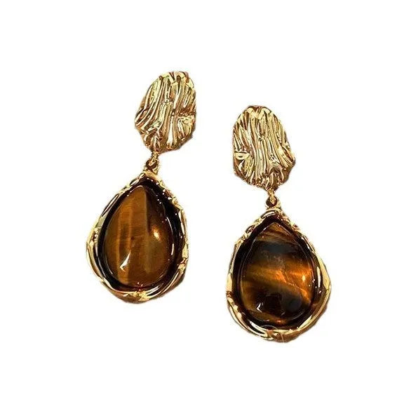 Handmade geometric alloy earrings with tassel elements in three holiday styles
