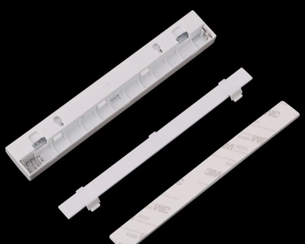 Aluminium magnetic LED strip light for cupboard with motion sensor and USB charging port.