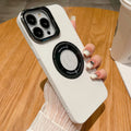 Fashion frosted magnetic suction phone case in black for iPhone 13 series showing solid colour and slim profile