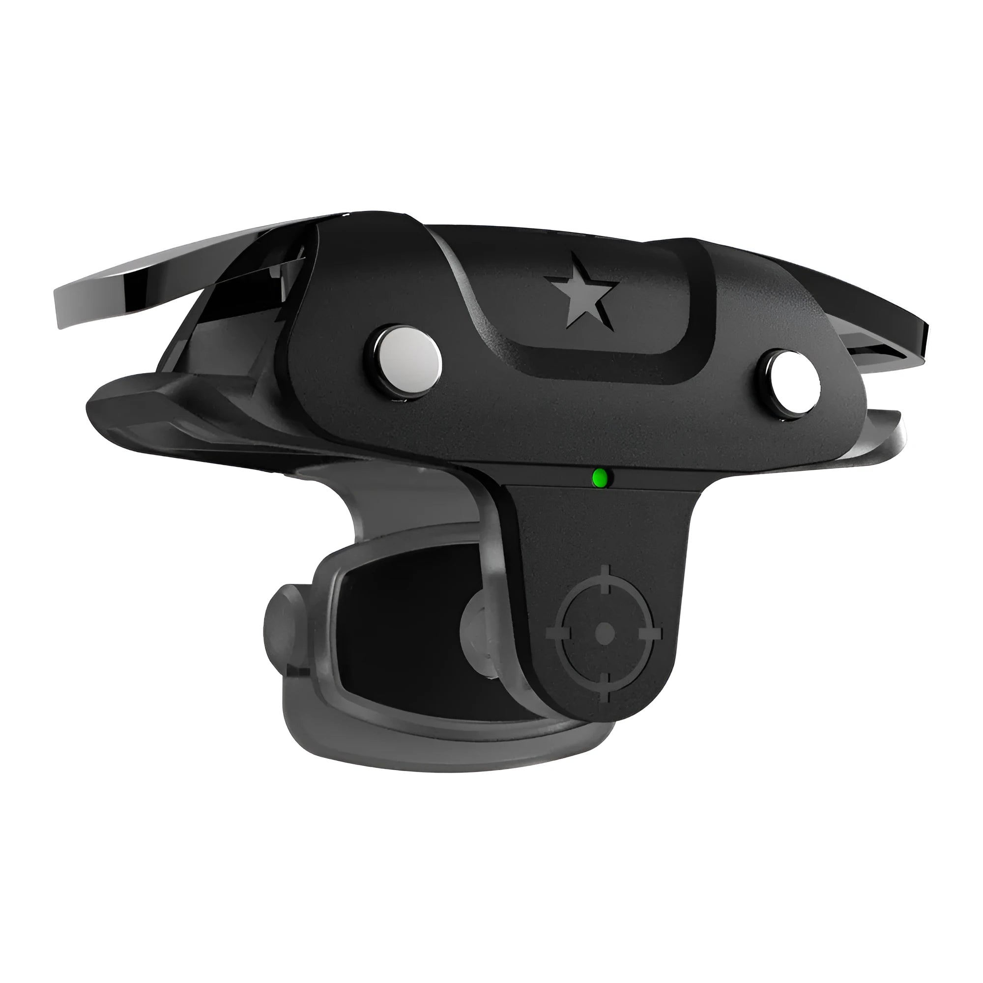 Black F5 game controller joystick for mobile phones measuring 5cm wide