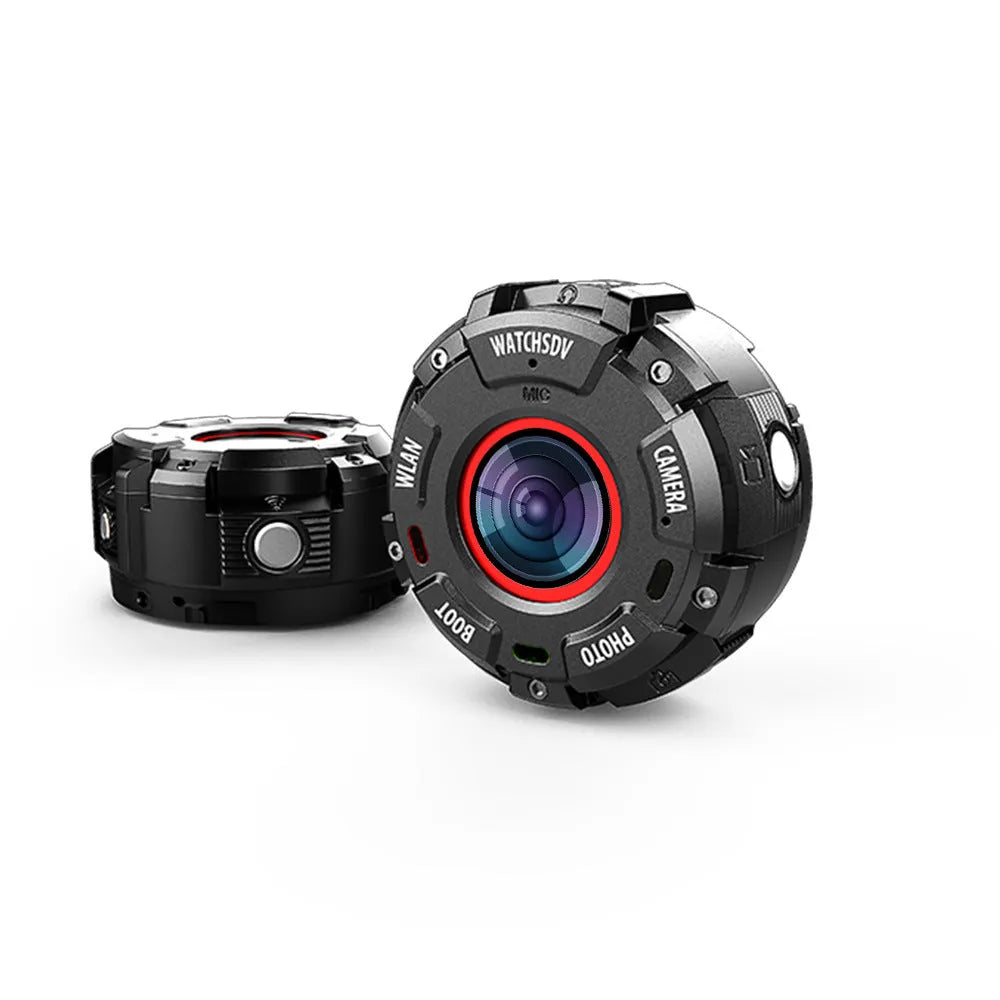 Black waterproof sports digital camera with 8MP resolution and compact design