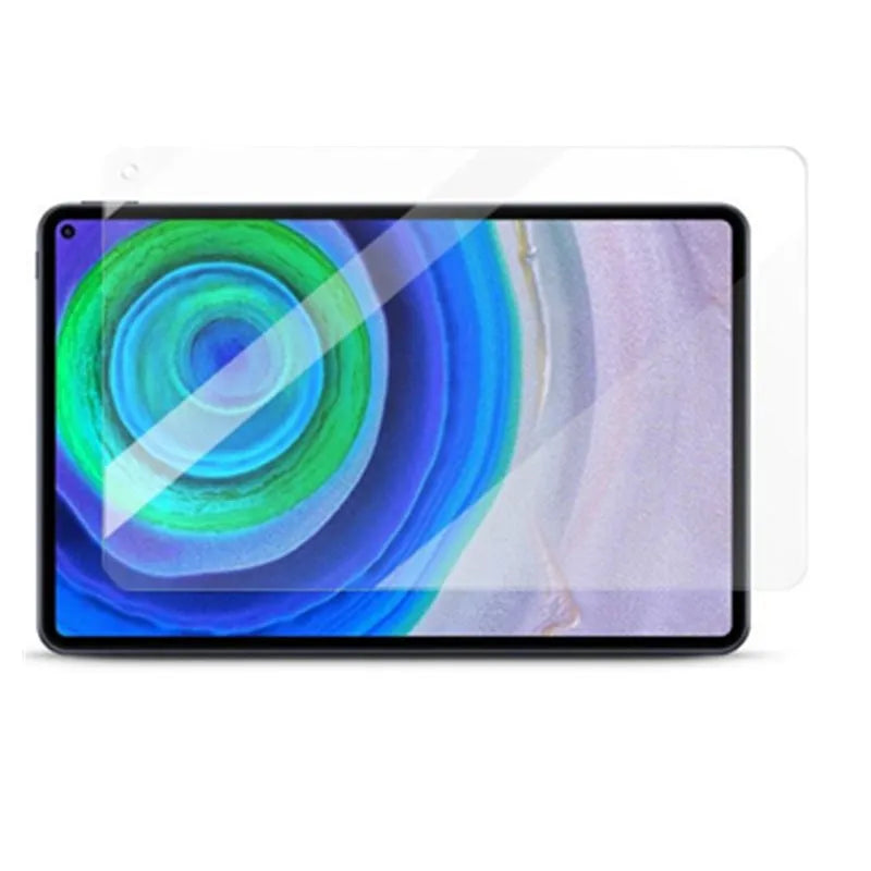 Tempered glass screen protector for Huawei MatePad and MatePad Pro tablets on a white background.