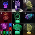 Remote control LED desk lamp with colourful lighting effects on study desk