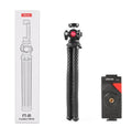 Black octopus leg mobile phone tripod with clip extended to 360mm length