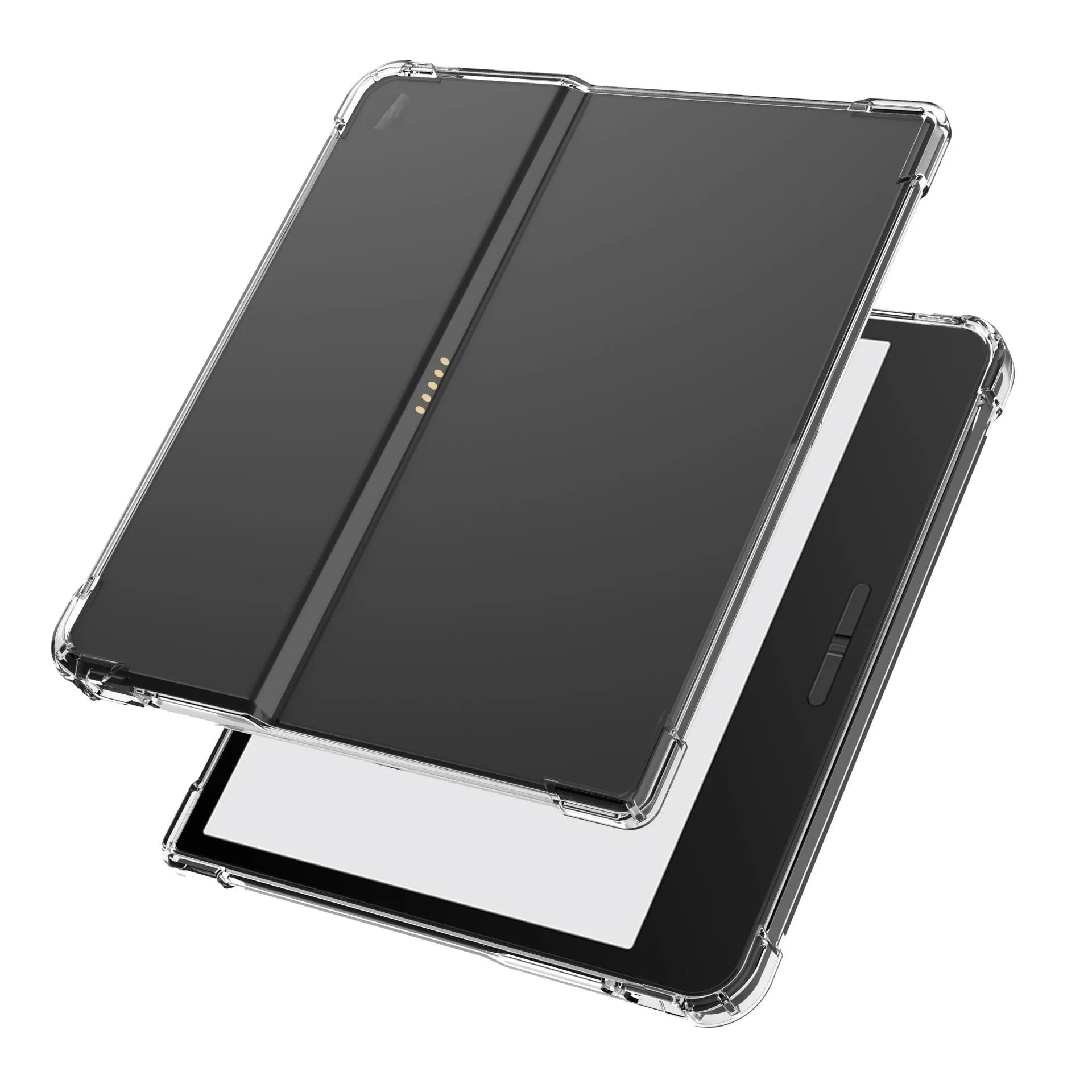 Transparent airbag protective phone case for Xiaomi devices showing shockproof TPU construction