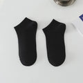 Men's solid colour polyester low-cut boat socks shown in multiple colour options