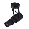 Black surface-mounted LED restaurant spotlight with aluminium shell and 20W 3000K warm light