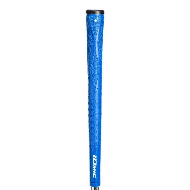 TPE material golf club grip in various colour options including pink, red, blue, white, and black.