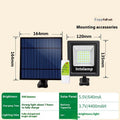 Outdoor solar-powered LED light with waterproof IP65 rating for courtyard and garden illumination