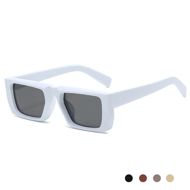Special-shaped Y2K style sunglasses with UV400 protection in multiple frame and lens colour combinations