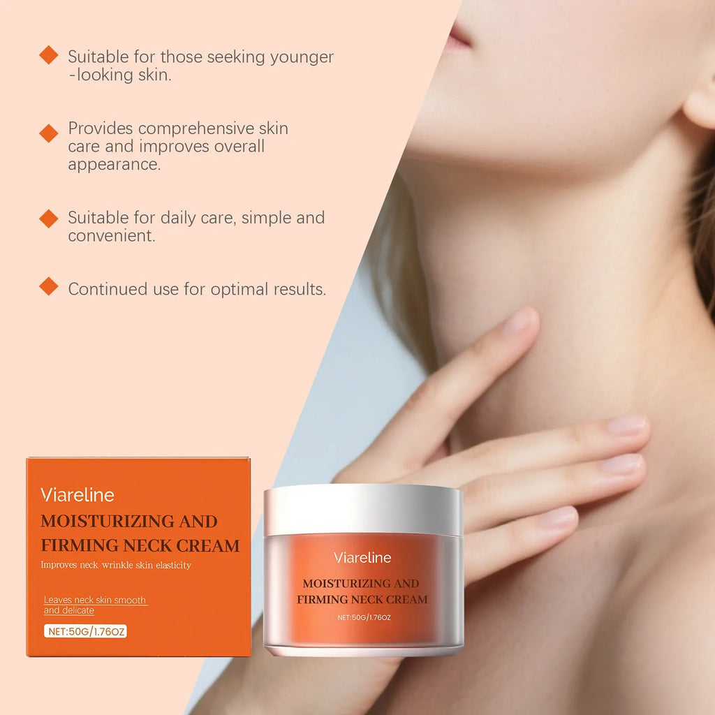 50g neck contour moisturising cream with compact packaging for daily skin care