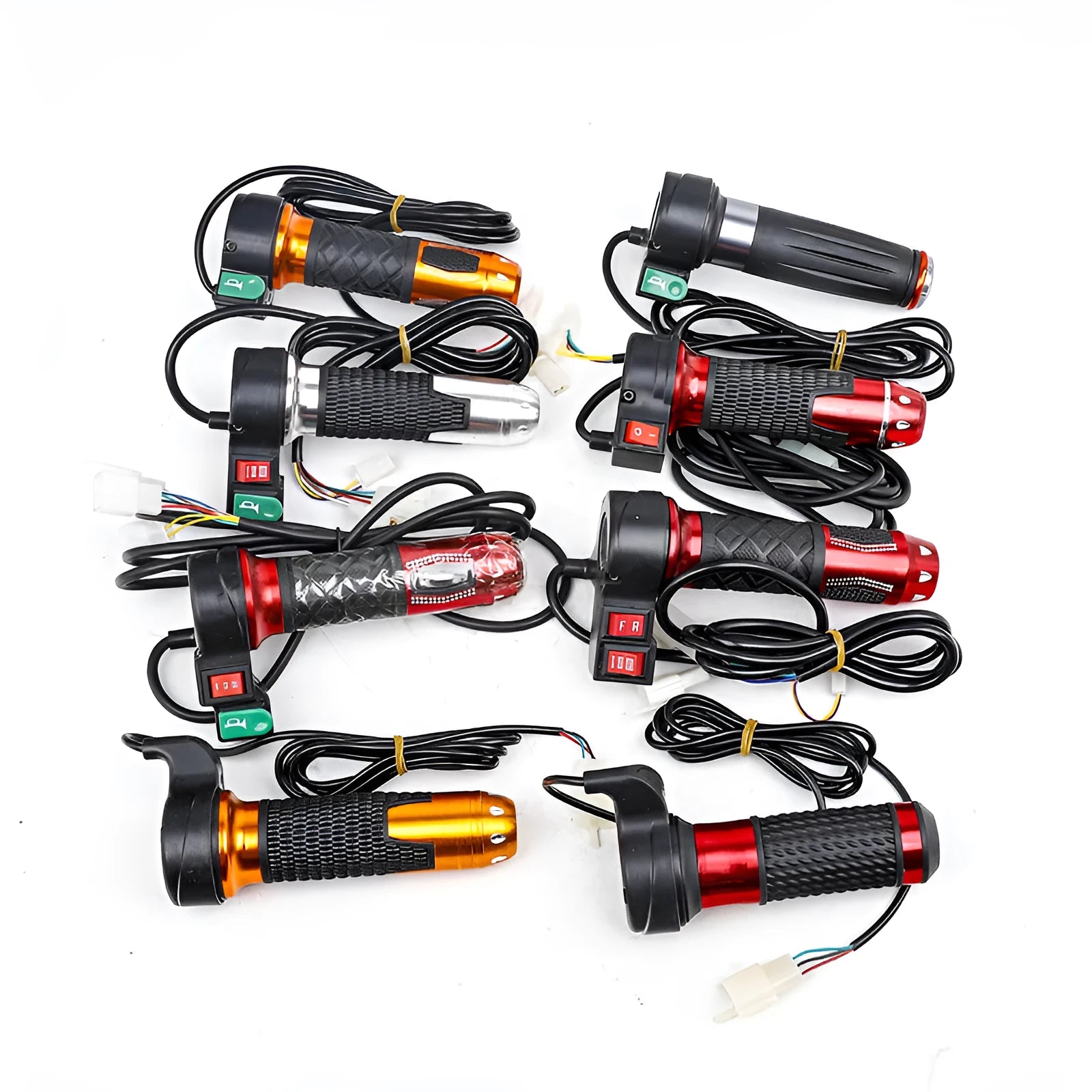 Three-wheel electric car accelerator transfer handle with three-speed rotating mechanism in multiple colour options