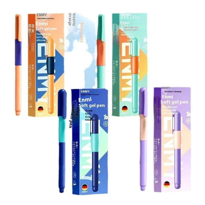 Boxed student posture correction pen in blue, green渐变, purple, and orange colour options