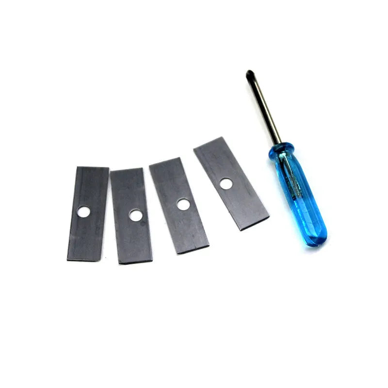 Geometric four-hole pencil sharpener with blades and screwdriver for art pencil maintenance