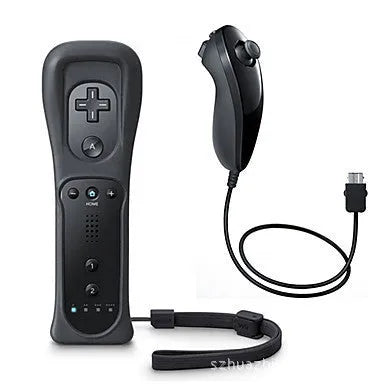 Wii left and right gamepad controllers in multiple colours with rubber sleeve and hand rope