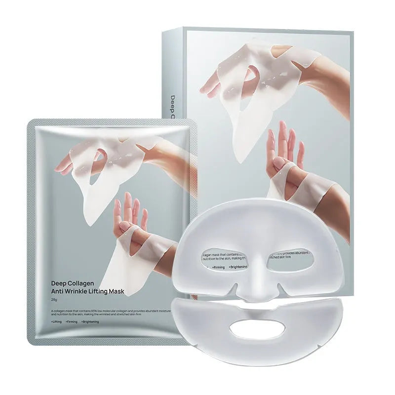 Collagen anti-wrinkle moisturising facial mask sheet with 28ml serum