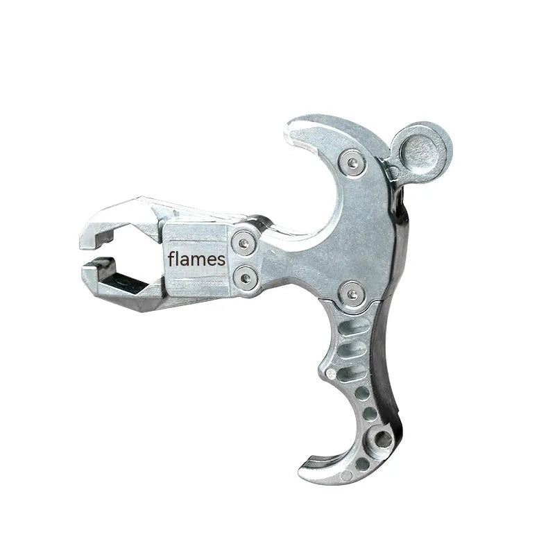 Zinc alloy archery release aid with a two-axis harpoon clip mechanism
